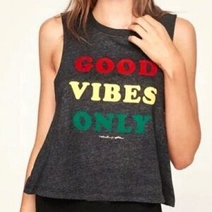 Spiritual Gangster crop tank size large